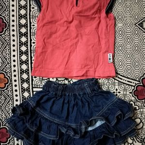 Free 2 Mini Skirt With One Set Top N Skir