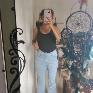 Sky Blue Bootcut Jeans