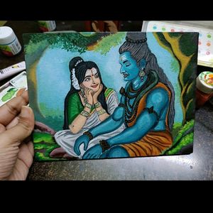 Shiv Parvti Art Work 🎨