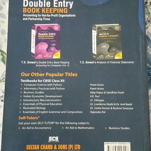 Class 12 Double Entry Book Keeping Ts Grewal