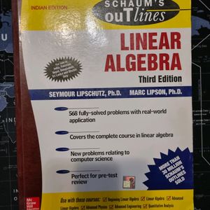 SCHAUM'S outlines LINEAR ALGEBRA Third Edition MARC LIPSON, SEYMOUR LIPSCHUTZ