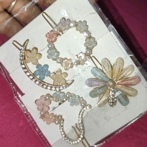 Luxury Crystal & Rhinestone Flower Hairclips