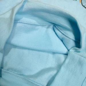 Light Blue Hoodie With Pockets