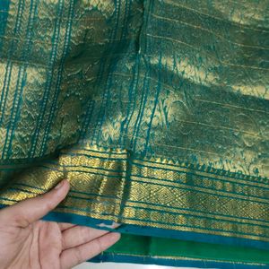 Pure Kanchi Pattu Saree With Blouse Piece