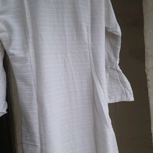 pure white cotton kurta