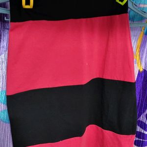 Red & black skirt (24 to 26 waist size)