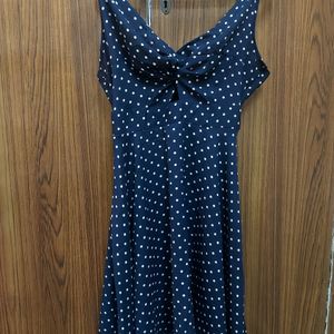 Berrylush Polka Dot Flare Dress