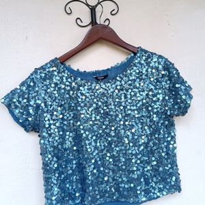 Westside Noun Sequin Top