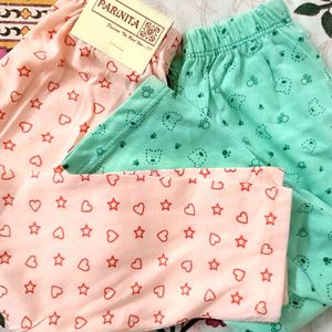 2 Hoisery Pajamas For Kids 3 To 9 Months