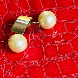 White Pearl Earrings