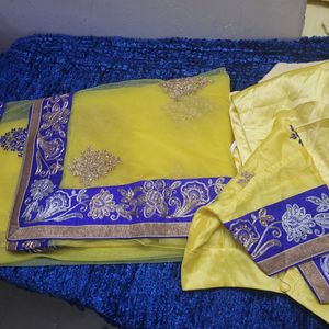 Neerus Branded Net Saree