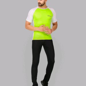 CORWOX Men's Active Neon Green Sports T-Shirt