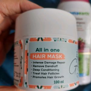 [PRICE DROP] Mamaearth Shampoo & Glowee Hairmask