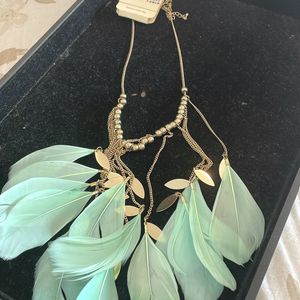 Golden Feather Necklace