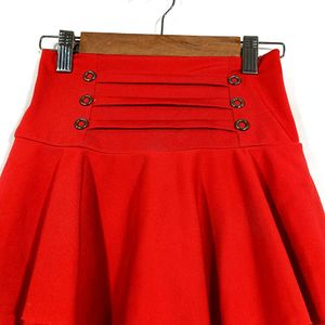 Bright Red Skirt With Shorts (Girls)