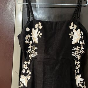 Cute Embroidery Short Dress