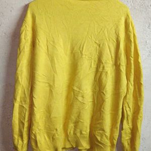 Oversized Winter Fashion Cardigan Sweater Yellow