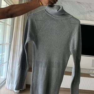 Fixed Price Grey Turtle Neck Full Sleeves T Shirt