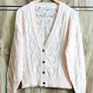 Peach Colour Designer Cardigan Size-40