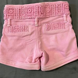 Cute pink Jeans Shorts For Girl