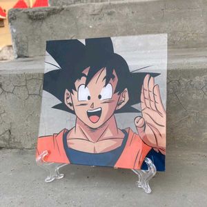 Goku Glass Painting