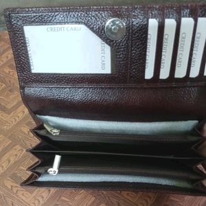 Leather Leadish Hand Clutch