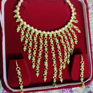 New Unused 23carat Gold Plating Kundan Set