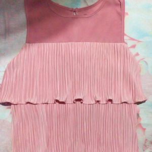 Half Sleeves Pink Top