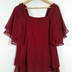 Maroon Top In Good Condition