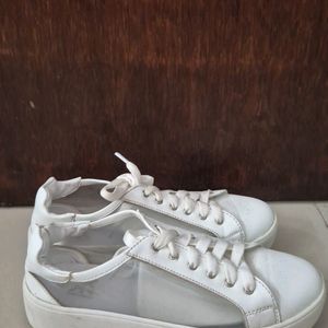 White Transparent Shoes