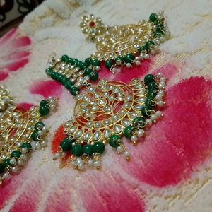 Green And Golden Colour Artificial Jewellery