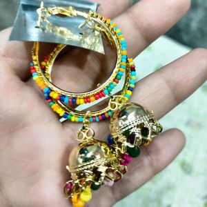 Multicolour Jewelry,Jhumka, Ethnic Jewellery