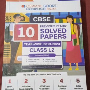 Oswaal CBSE 12 Science PCM Solved Papers