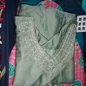 Handworked silk kurti