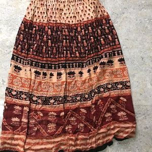 Cotton summer Long Skirt