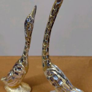 Beautiful Duck Pair In metal