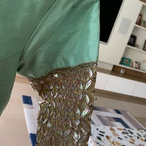 Pista Green  Anarkali Kurta Fixed Price