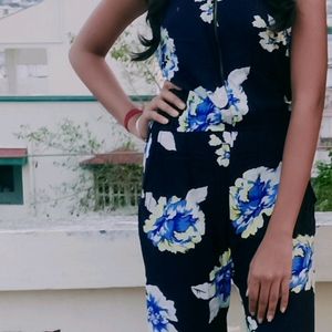 Floral Print Jumpsuit