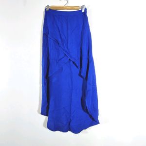 Royal Blue High Low Skirts (Women's)