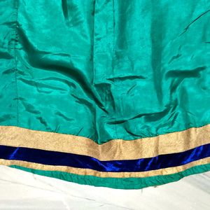 BLUE & SEA GREEN COLOURED LEHENGA CHOLI FOR WOMEN