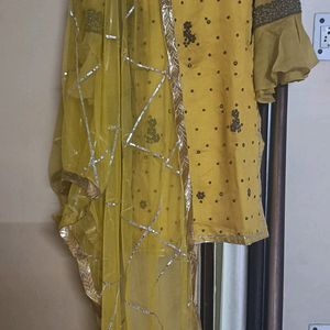 Haldi Ceremony Sharara Suit