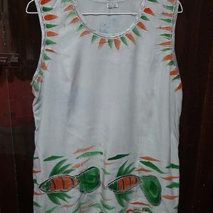 Sleeveless Homewear Kurti 1pc