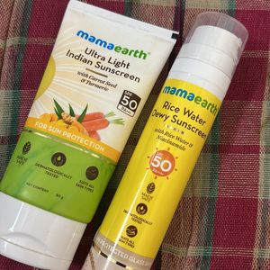 Mamaearth sunscreens