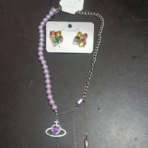 Korean Necklace With Earrings