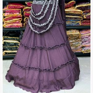 New Embroidered Lehnga Type Saree