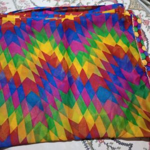 Multicolored Chiffon Dupatta