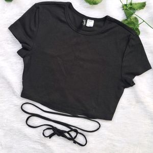 H&M Tie-Detail Crop Top