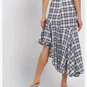 Cotton Comfy Trendy High Low Skirt