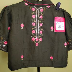 Designer Cotton Blouse New With Tag