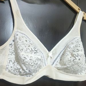 Cream Net Stuff Bra For Girl & Woman 40 Bust